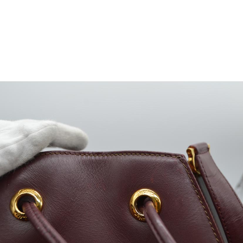 Cartier カルティエ/マストラインドローストリングレザーショルダー//ABランク/89