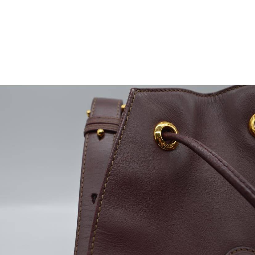 Cartier カルティエ/マストラインドローストリングレザーショルダー//ABランク/89