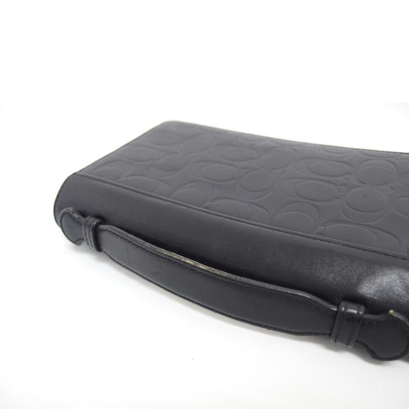 COACH コーチ/ダブルジップ トラベルオーガナイザー/ブラック/F93209//Bランク/04