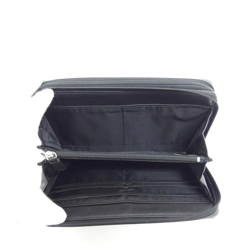 COACH コーチ/ダブルジップ トラベルオーガナイザー/ブラック/F93209//Bランク/04