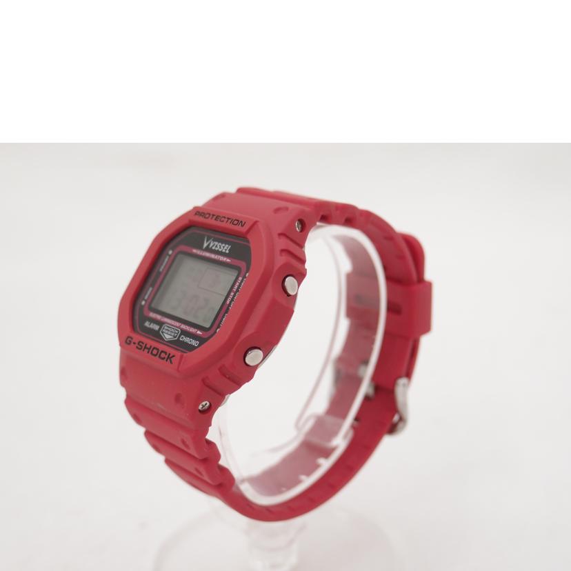 CASIO カシオ 腕時計 デジタル レッド サッカー/G-SHOCK/ヴィッセル神戸コラボモデル/クォーツ/DW-5600VT//322*/Aランク/69