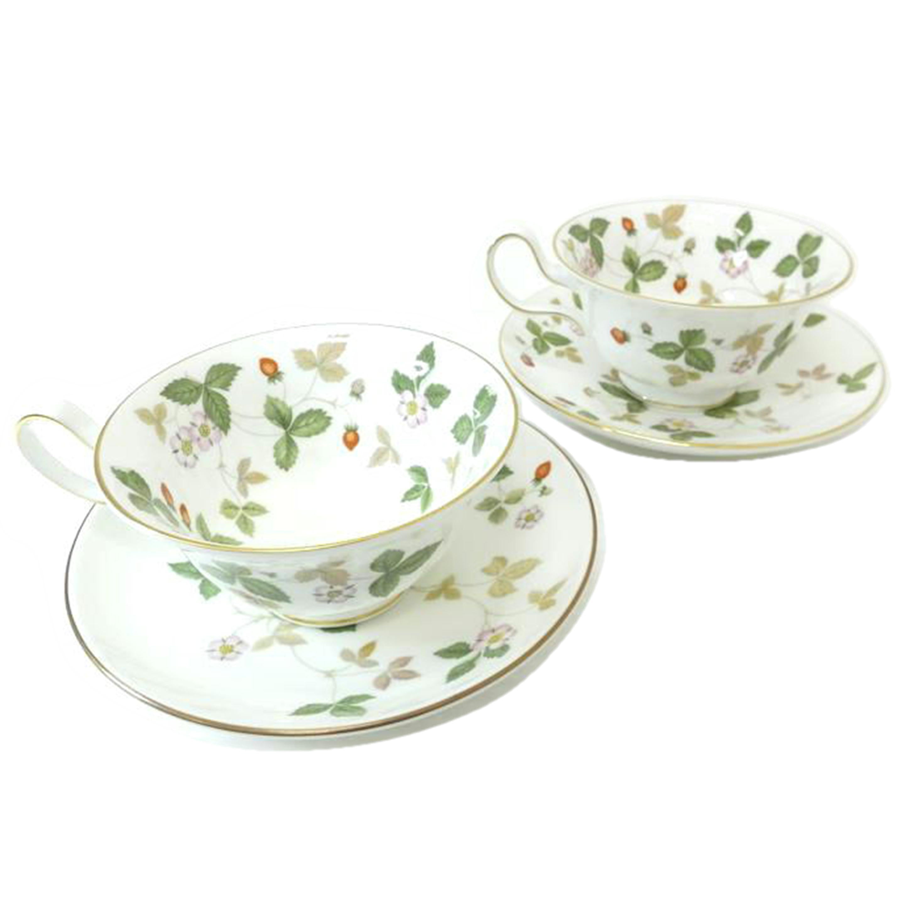 WEDGWOOD ウエッジウッド/ペアティーカップ&ソーサー/WILD STRAWBERRY//Bランク/88