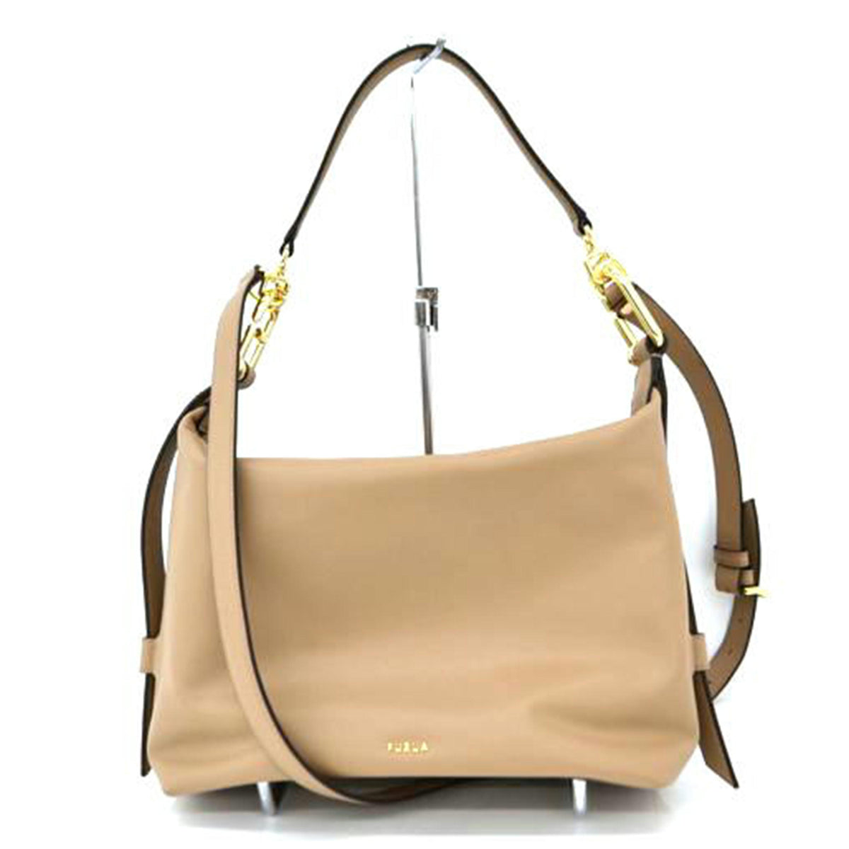 FURLA フルラ/レザーショルダーバッグ/ベージュ//Bランク/75