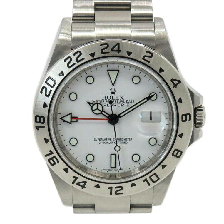 ROLEX ロレックス/エクスプローラーⅡ/白文字盤/16570//G18****/ABランク/77