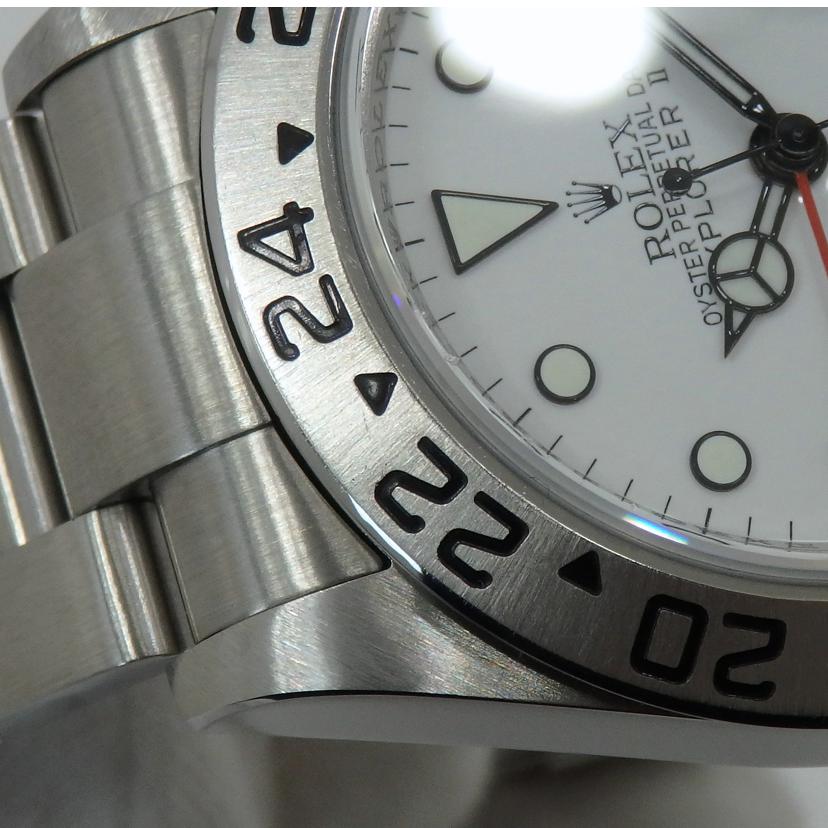 ROLEX ロレックス/エクスプローラーⅡ/白文字盤/16570//G18****/ABランク/77