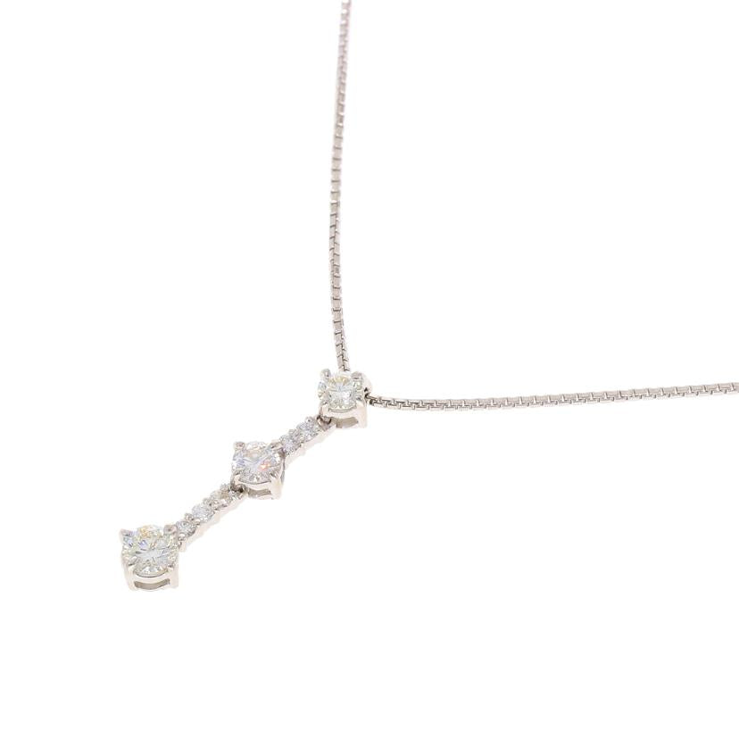 / K18WGダイヤネックレス0.56ct//Aランク/05