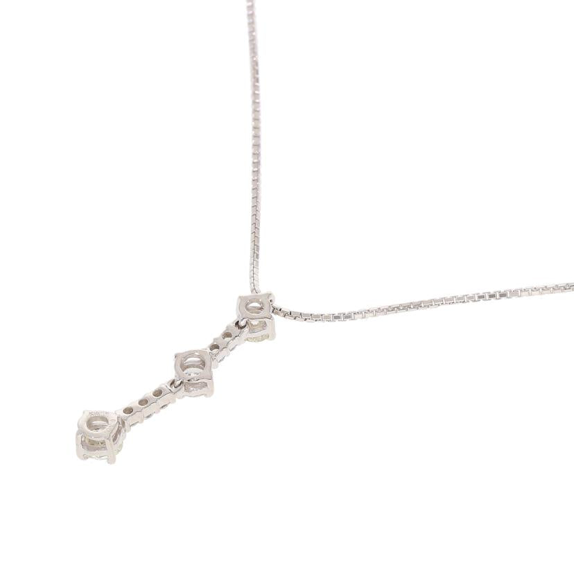 / K18WGダイヤネックレス0.56ct//Aランク/05
