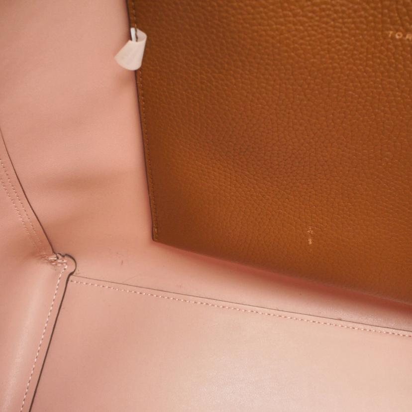 TORY BURCH トリーバーチ/レザートートバッグ/ブラウン//100*****/Aランク/93