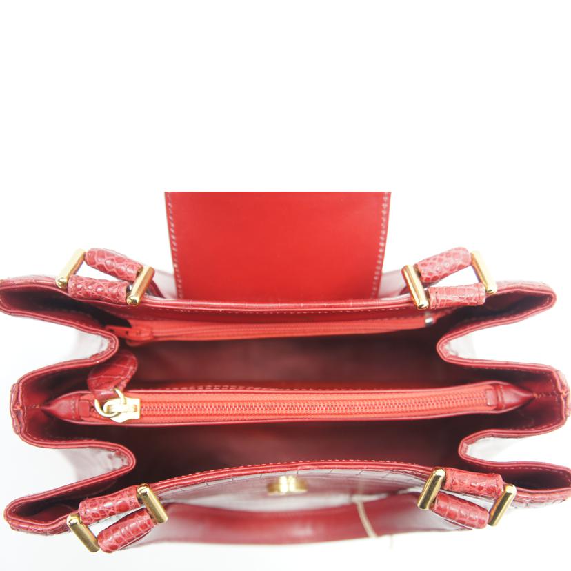 SUN-ACE サンエース/クロコダイルハンドバッグ//ABランク/24