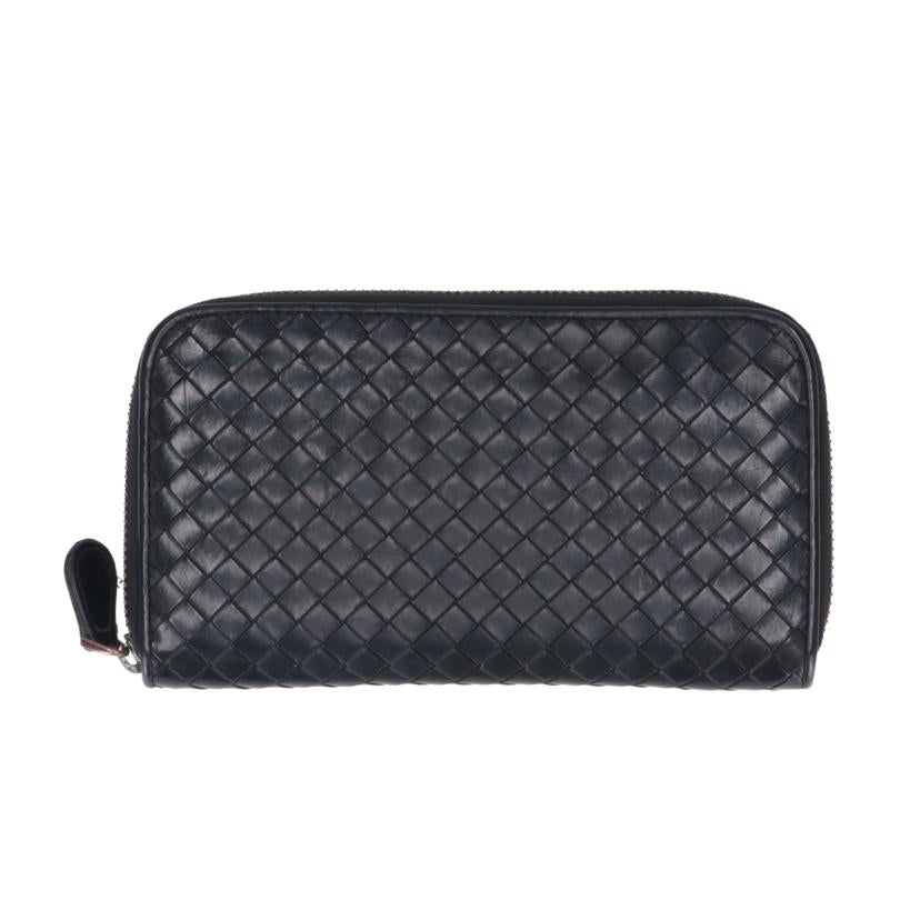 BOTTEGA VENETA ボッテガヴェネタ/イントレチャートラウンドファスナー財布/P00580060K//Bランク/93