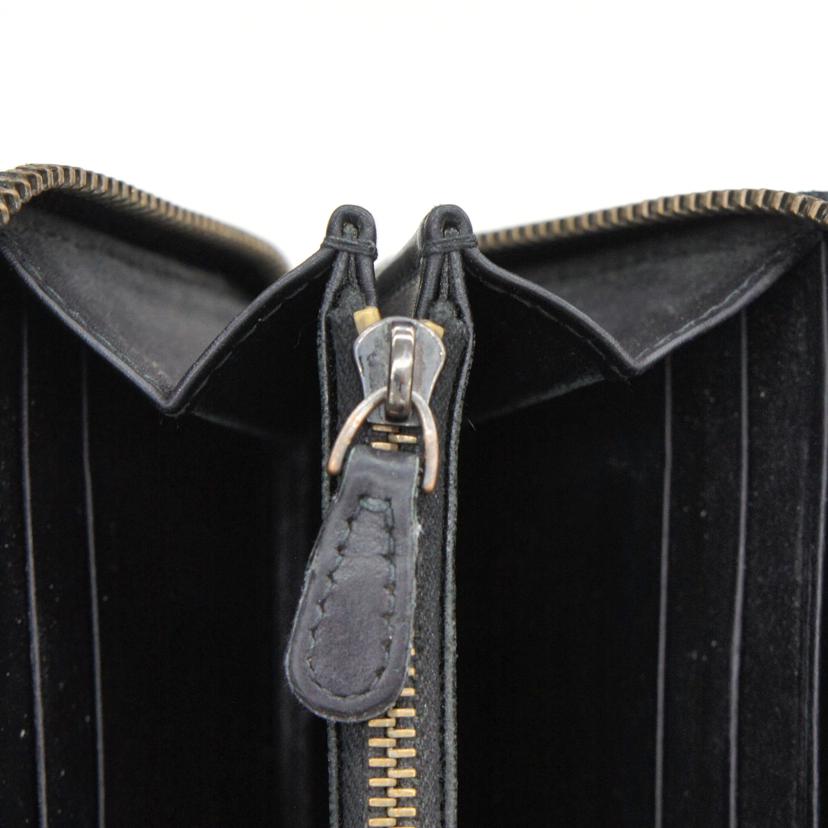 BOTTEGA VENETA ボッテガヴェネタ/イントレチャートラウンドファスナー財布/P00580060K//Bランク/93