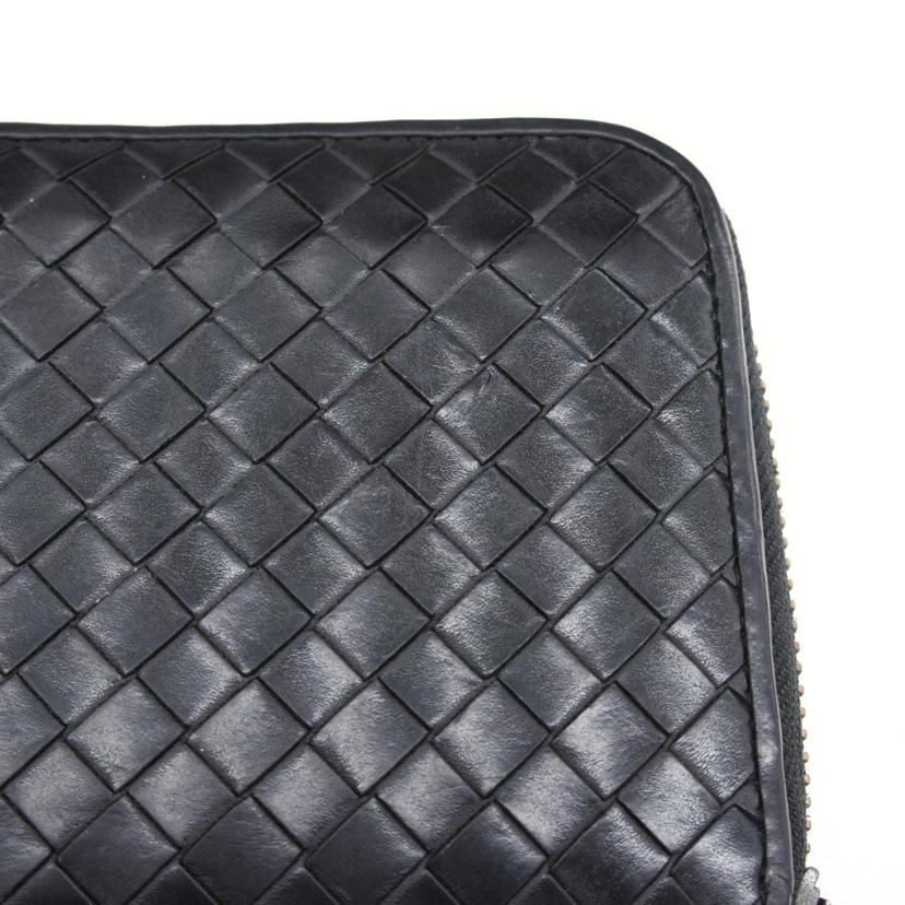 BOTTEGA VENETA ボッテガヴェネタ/イントレチャートラウンドファスナー財布/P00580060K//Bランク/93