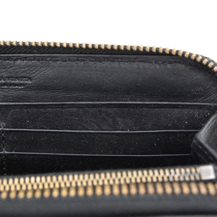 BOTTEGA VENETA ボッテガヴェネタ/イントレチャートラウンドファスナー財布/P00580060K//Bランク/93