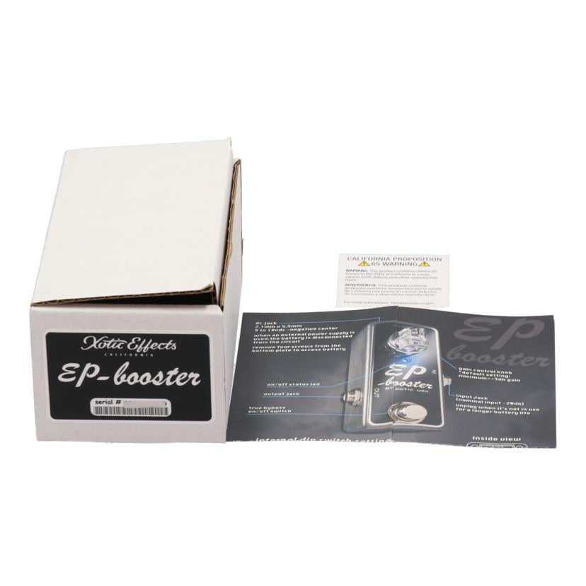 Xotic エキゾチック/エフェクター/ブースター/EP BOOSTER//-/Bランク/62