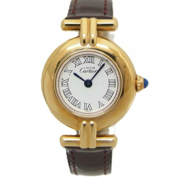 Cartier カルティエ/マストコリゼ/ホワイトローマン/クォーツ/レディース/2410//642*****/Bランク/04