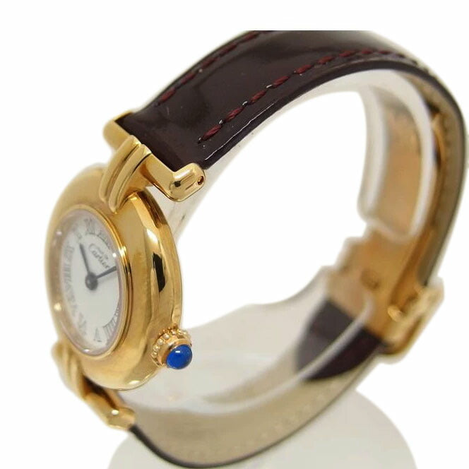 Cartier カルティエ/マストコリゼ/ホワイトローマン/クォーツ/レディース/2410//642*****/Bランク/04