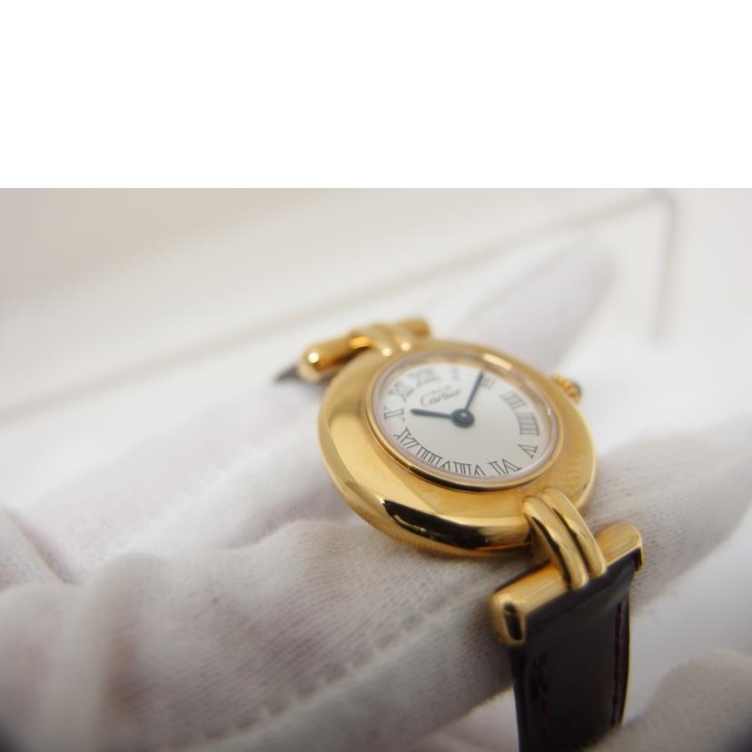 Cartier カルティエ/マストコリゼ/ホワイトローマン/クォーツ/レディース/2410//642*****/Bランク/04