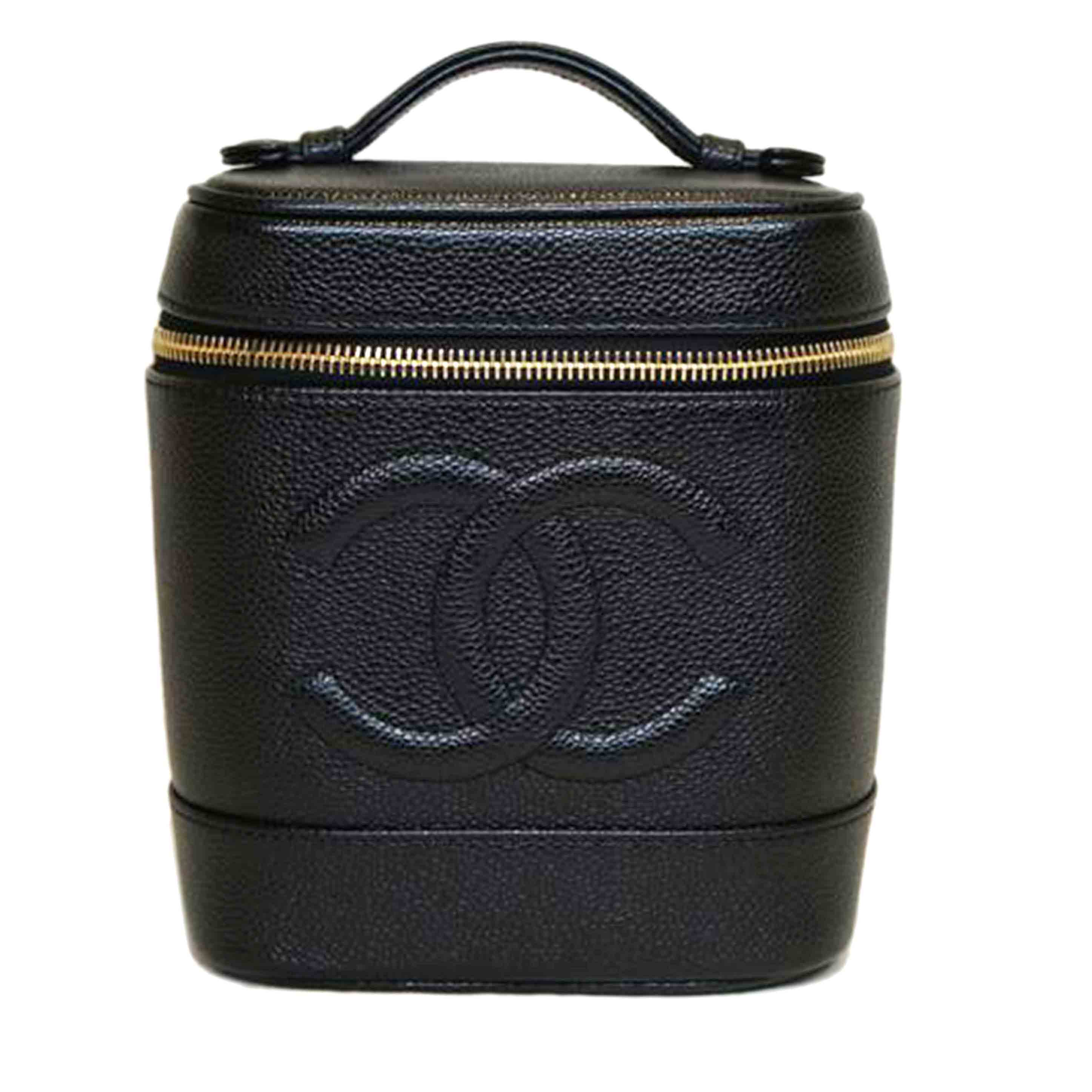 CHANEL シャネル/ヴィンテージ/ココマーク/キャビアスキンバニティ/A01998//712****/Aランク/92