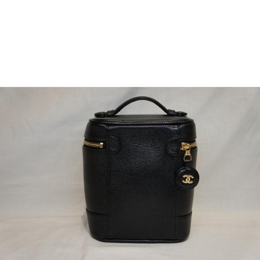 CHANEL シャネル/ヴィンテージ/ココマーク/キャビアスキンバニティ/A01998//712****/Aランク/92