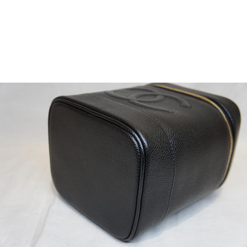 CHANEL シャネル/ヴィンテージ/ココマーク/キャビアスキンバニティ/A01998//712****/Aランク/92