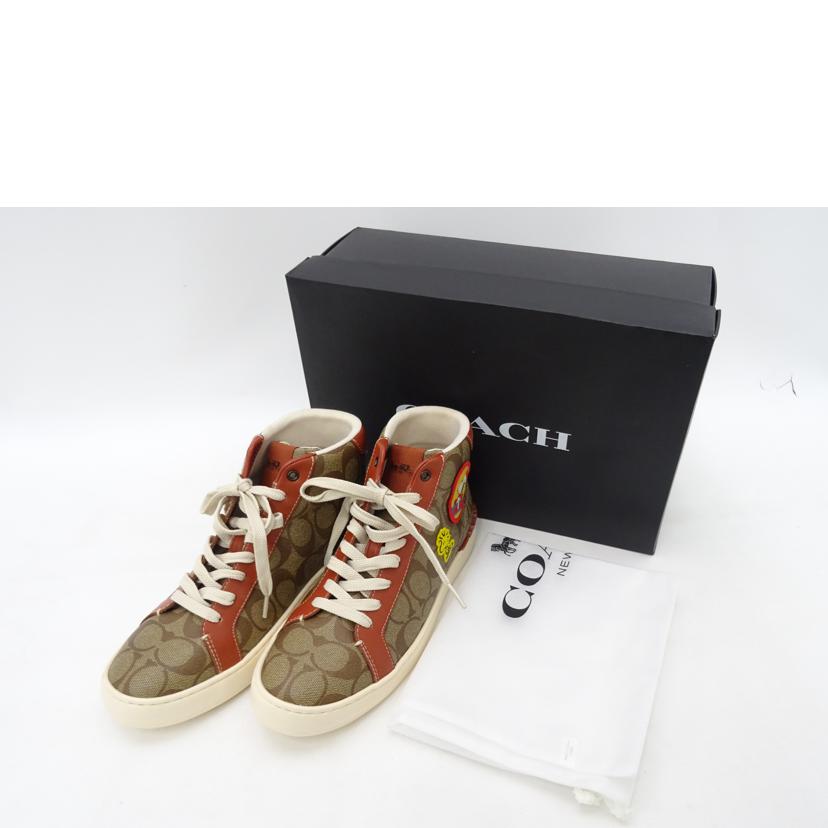 coach コーチ/Peanutsハイカットスニーカー/CF163//Sランク/69