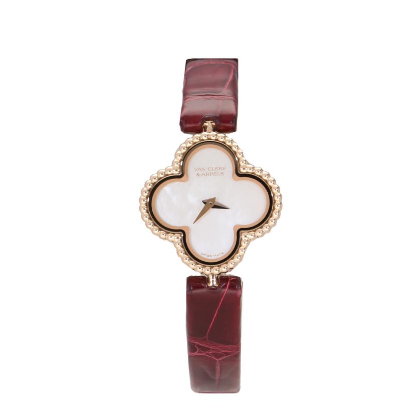 Vancleef&Arpels ヴァンクリーフ&アーペル/スウィートアルハンブラ750YG/ホワイトシェル/クオーツ/2386240//HH1*****/Aランク/91
