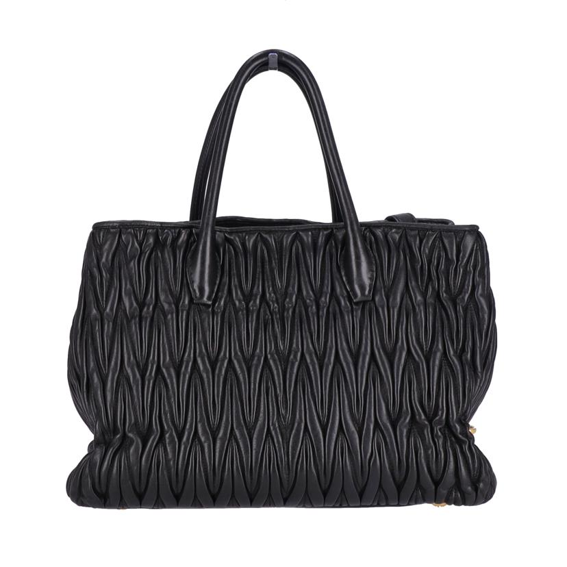 miu miu ミュウミュウ/miu miu/マテラッセ2WAYショルダー/ブラック//31/ABランク/75