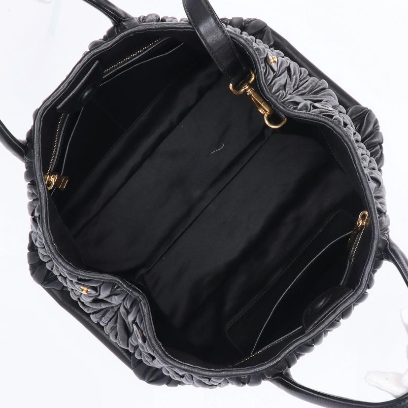 miu miu ミュウミュウ/miu miu/マテラッセ2WAYショルダー/ブラック//31/ABランク/75