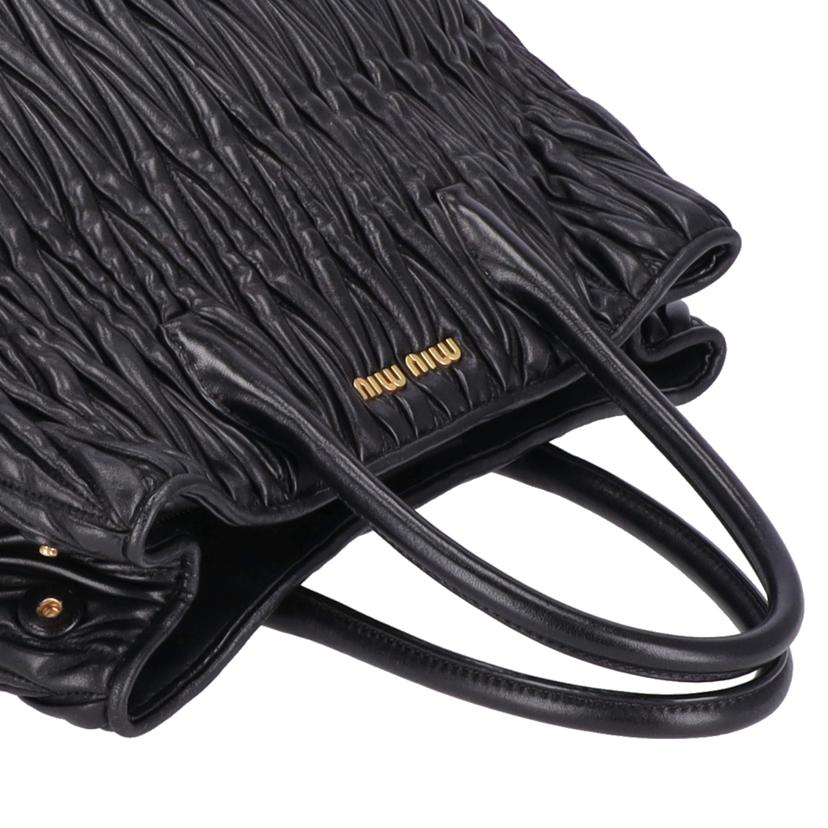 miu miu ミュウミュウ/miu miu/マテラッセ2WAYショルダー/ブラック//31/ABランク/75