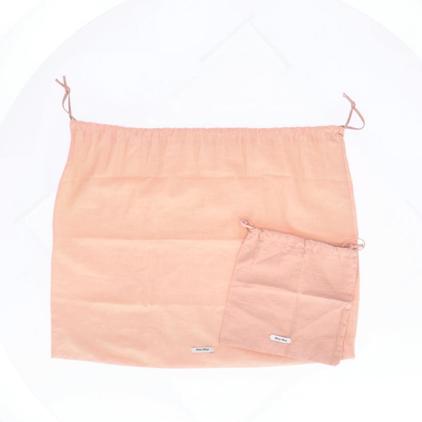 miu miu ミュウミュウ/miu miu/マテラッセ2WAYショルダー/ブラック//31/ABランク/75