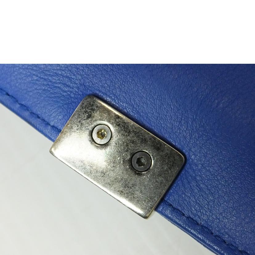 CHANEL シャネル/ボーイシャネルチェーンショルダー/青/SV金具/A67086//225*****/ABランク/88