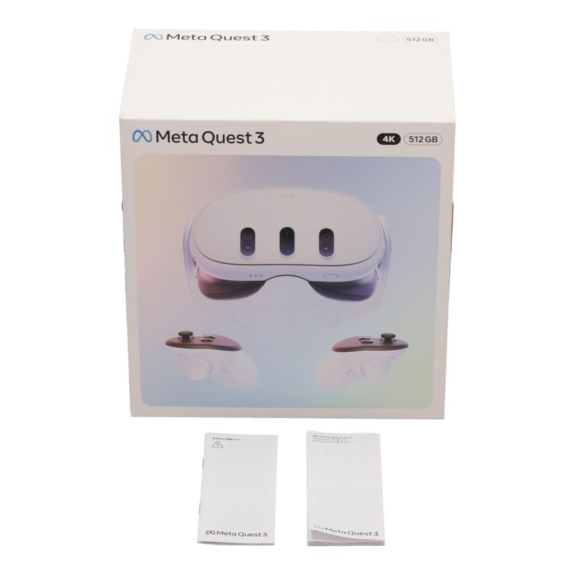 Meta Facebook メタ /VRヘッドセット/Meta Quest3 512GB/899-00594-01//2G0YBMRH1B00JX/Bランク/78
