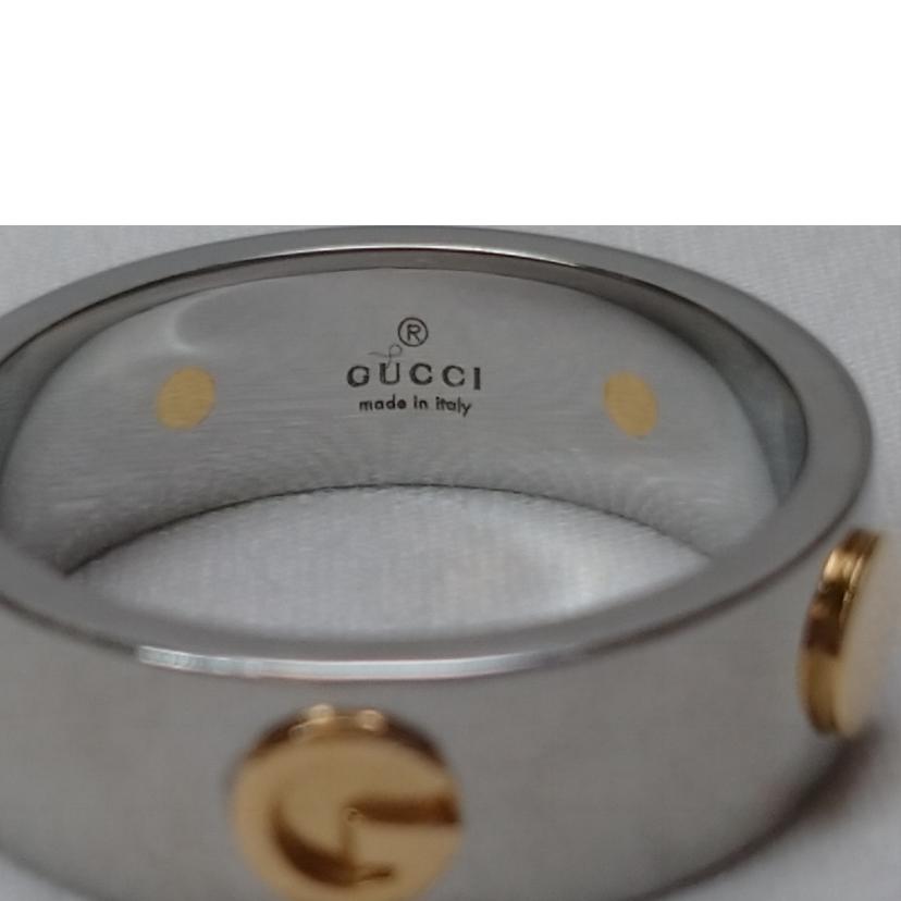 GUCCI グッチ/INOX ロゴリング//Bランク/52