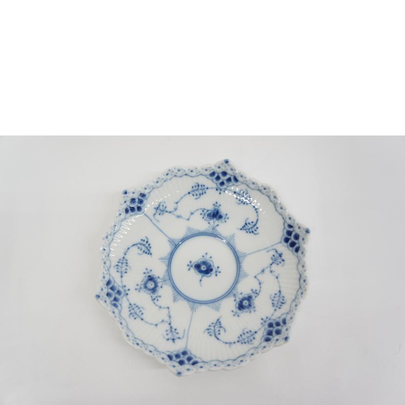 ROYAL COPENHAGEN ロイヤルコペンハーゲン/ブルーフルーテッド フルレース ティーカップ&ソーサー//Aランク/05