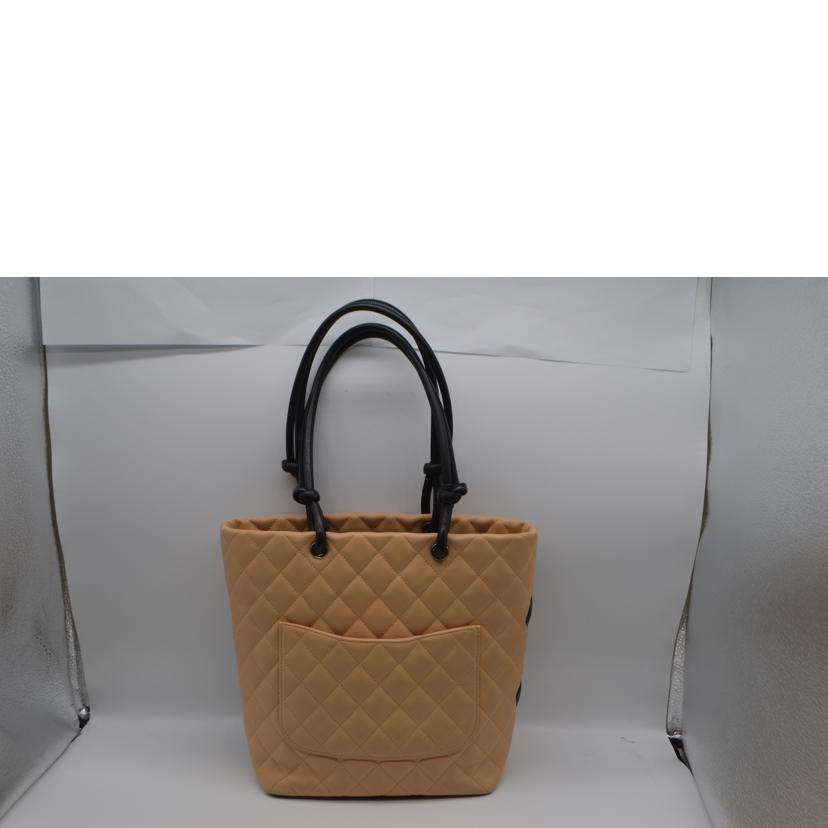 CHANEL シャネル/カンボンラインミディアムレザートート/ブラウン/A25167//951****/ABランク/89