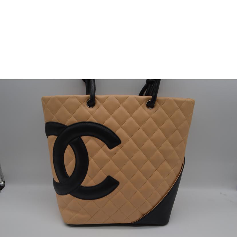 CHANEL シャネル/カンボンラインミディアムレザートート/ブラウン/A25167//951****/ABランク/89