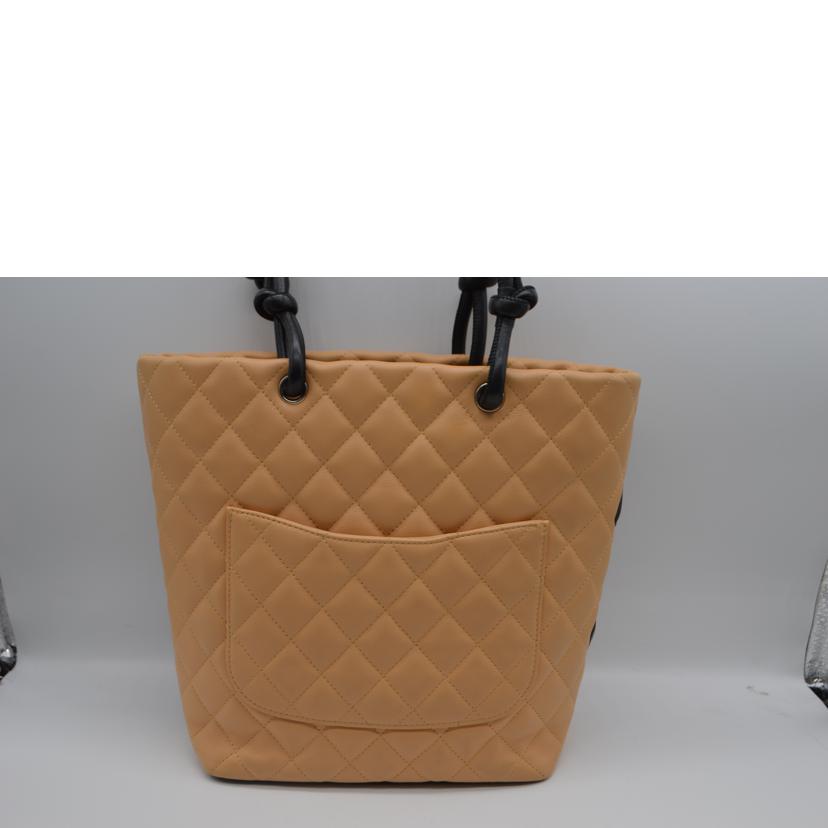 CHANEL シャネル/カンボンラインミディアムレザートート/ブラウン/A25167//951****/ABランク/89