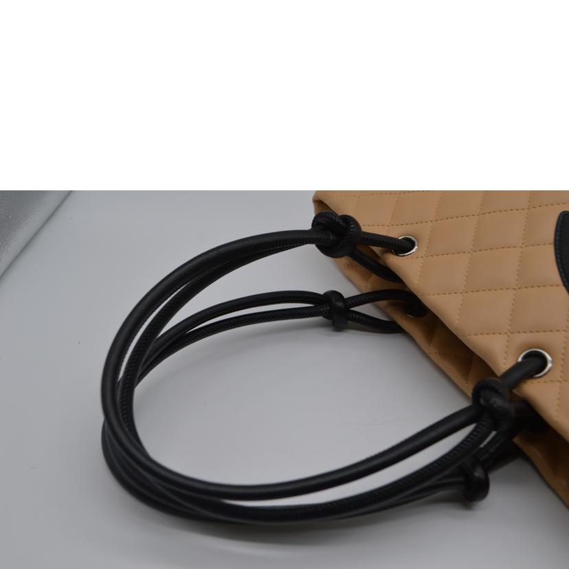 CHANEL シャネル/カンボンラインミディアムレザートート/ブラウン/A25167//951****/ABランク/89