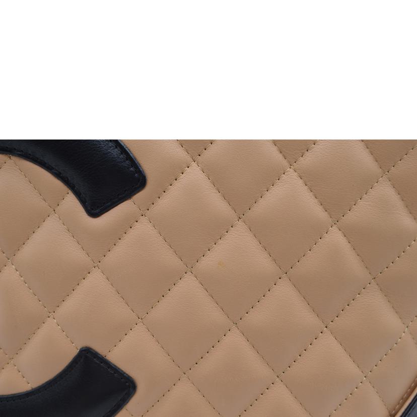 CHANEL シャネル/カンボンラインミディアムレザートート/ブラウン/A25167//951****/ABランク/89