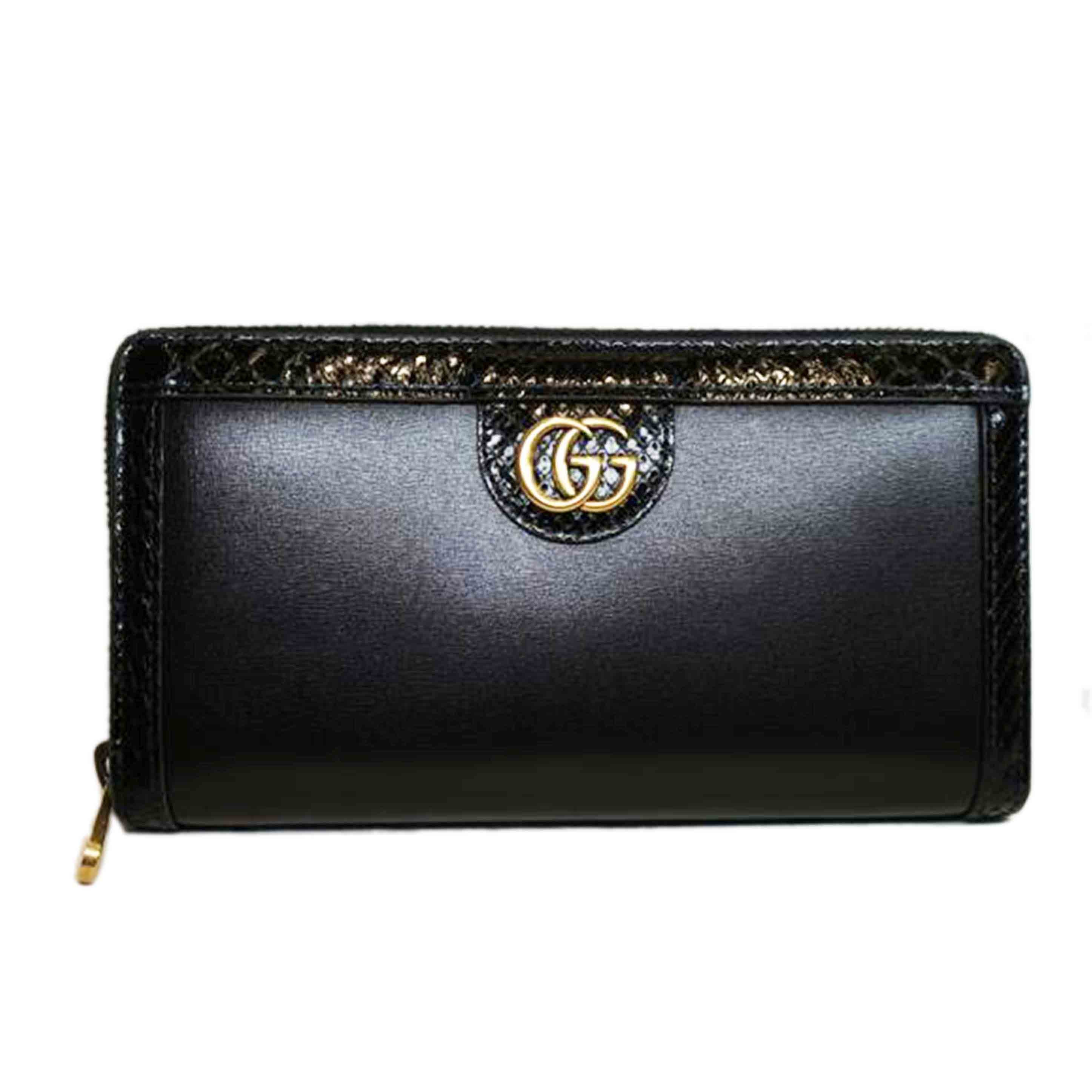 GUCCI グッチ/オフディアGGマーモントパイソン/ジップアラウンド/日本限定/706844//041*/SAランク/92