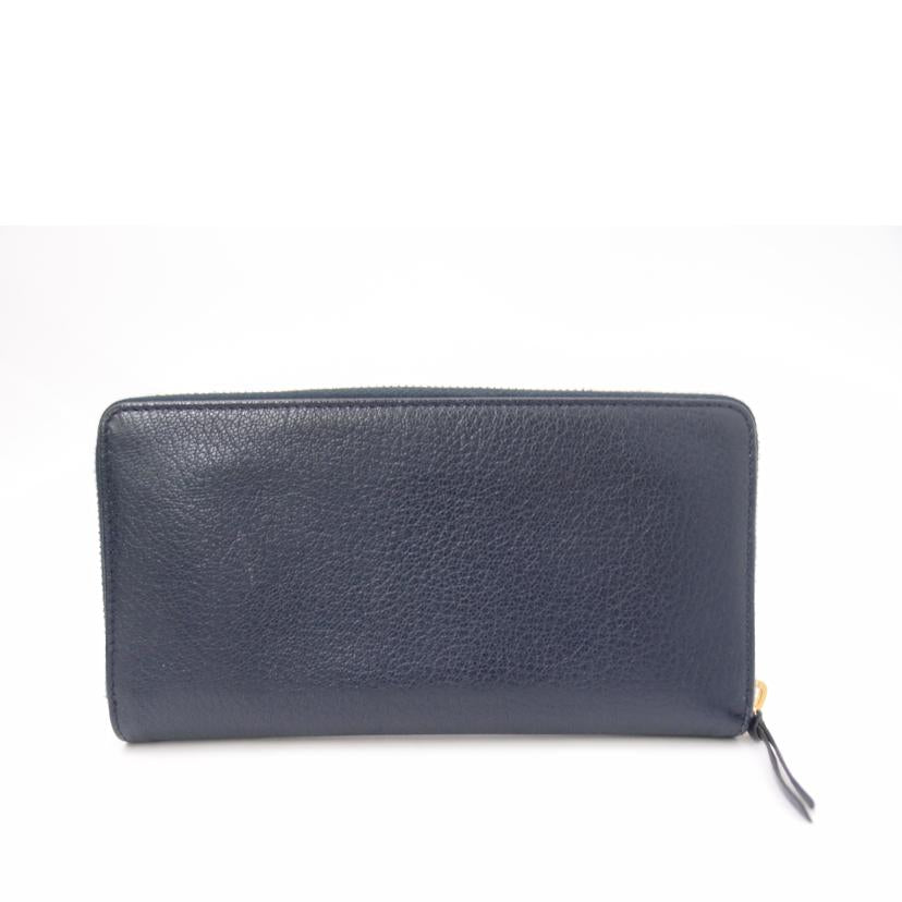 BALENCIAGA バレンシアガ/クラシックコンチネンタルラウンドファスナー長財布/ネイビー/390187//402*/Aランク/69
