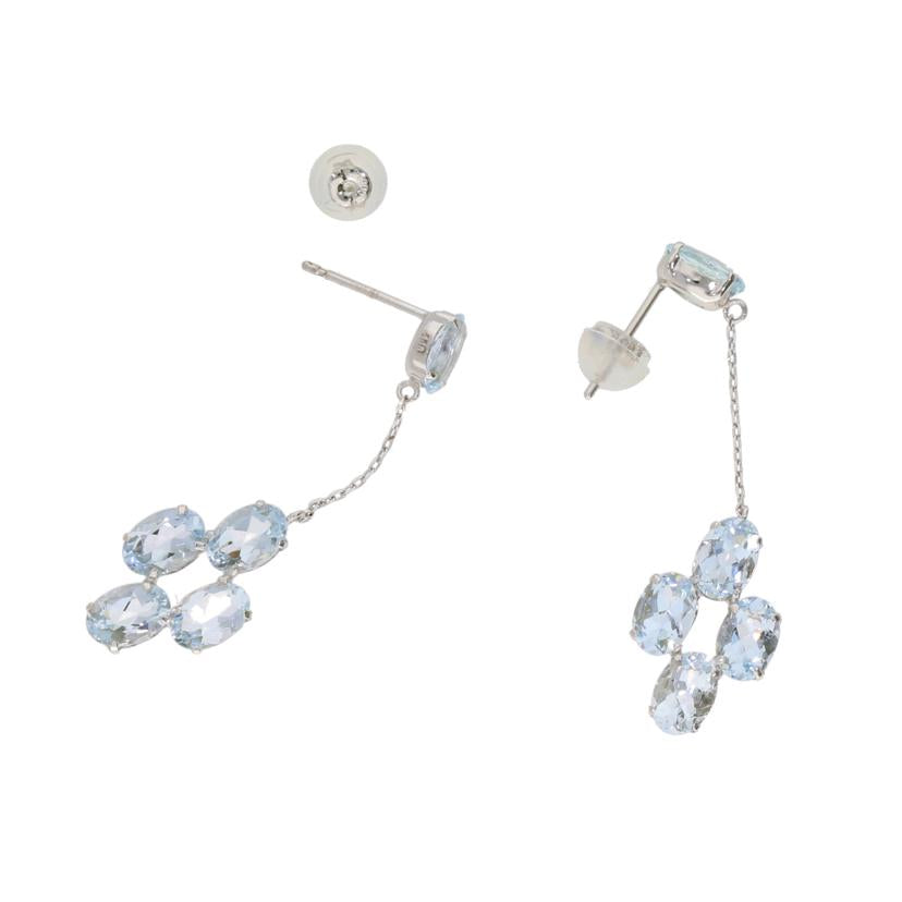 / Pt900アクアマリンピアス//Aランク/92