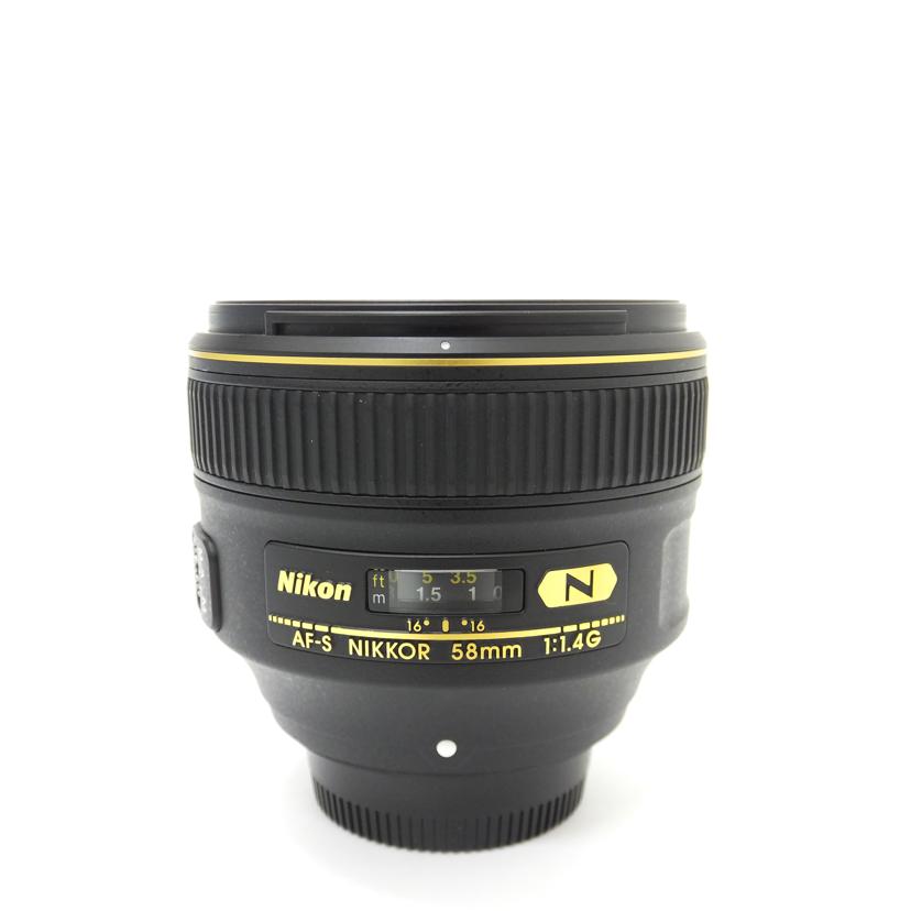 NIKON ニコン/58mm大口径単焦点レンズ/AF-S 58mm f/1.4G//202354/ABランク/88