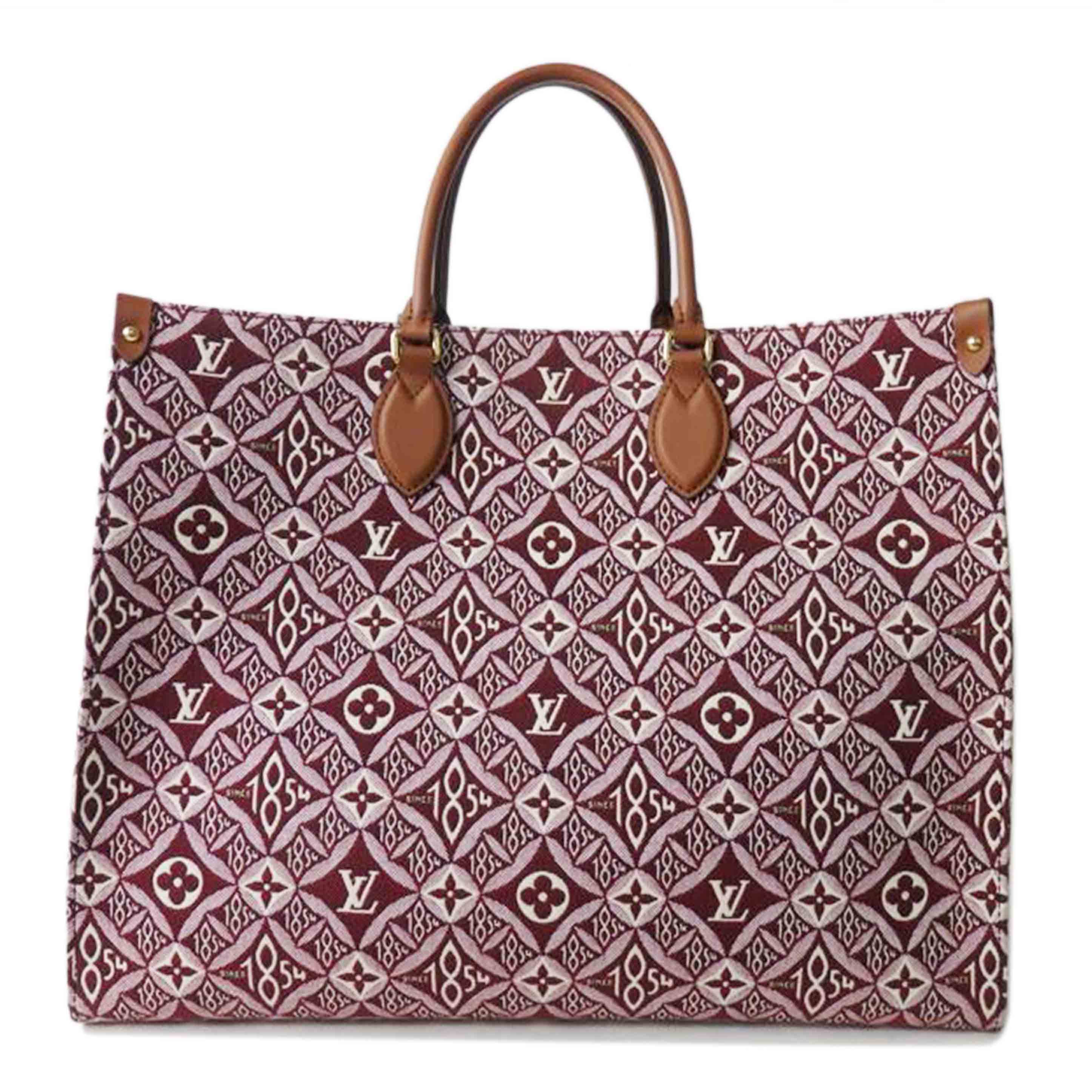 LV ルイヴィトン/オンザゴーGM/Since 1854/モノグラム・ジャガード/ボルドー/M57185//FL3***/SAランク/84