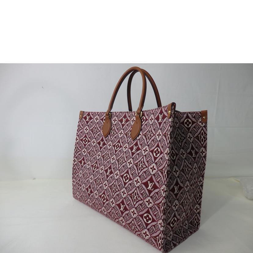 LV ルイヴィトン/オンザゴーGM/Since 1854/モノグラム・ジャガード/ボルドー/M57185//FL3***/SAランク/84