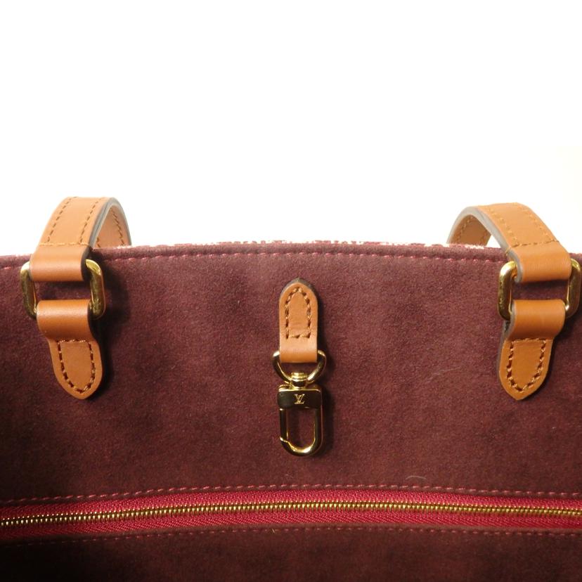 LV ルイヴィトン/オンザゴーGM/Since 1854/モノグラム・ジャガード/ボルドー/M57185//FL3***/SAランク/84