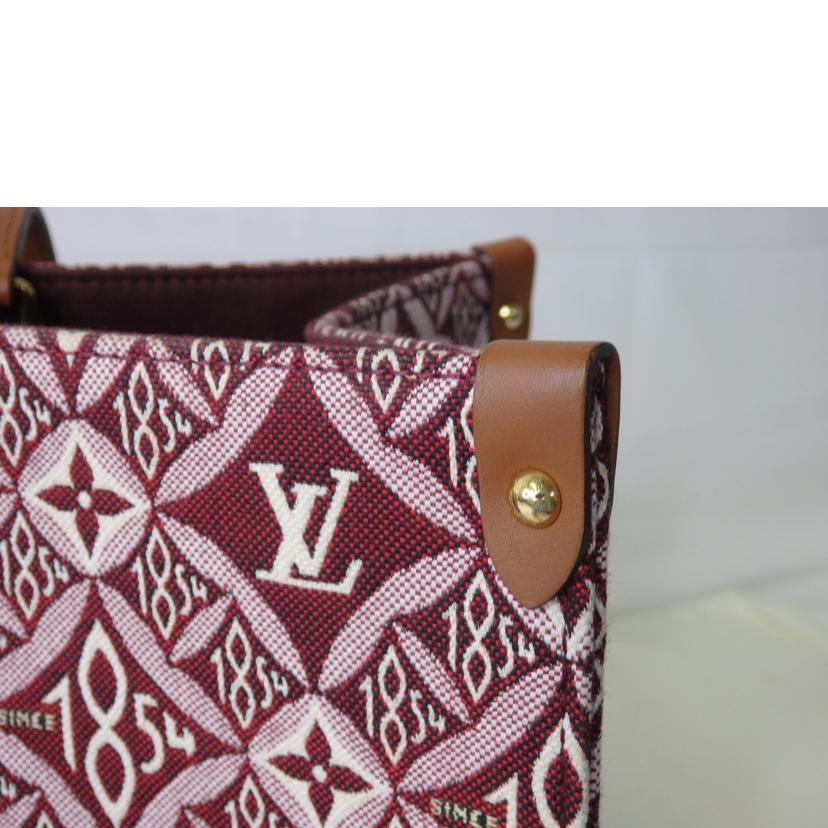 LV ルイヴィトン/オンザゴーGM/Since 1854/モノグラム・ジャガード/ボルドー/M57185//FL3***/SAランク/84