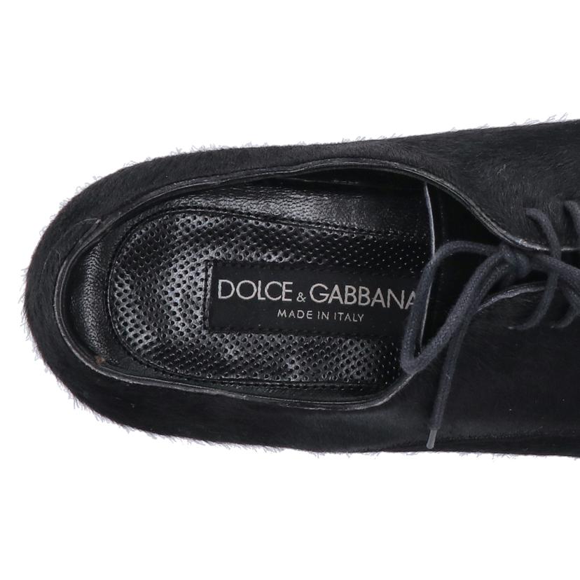 DOLCE&GABBANA ドルチェアンドガッパーナ/ハラコ/ウイングチップシューズ//Bランク/78
