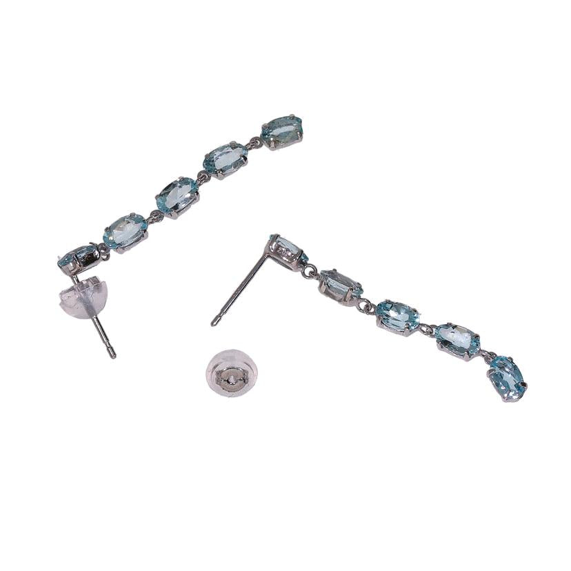 / Pt900アクアマリンピアス//Aランク/92