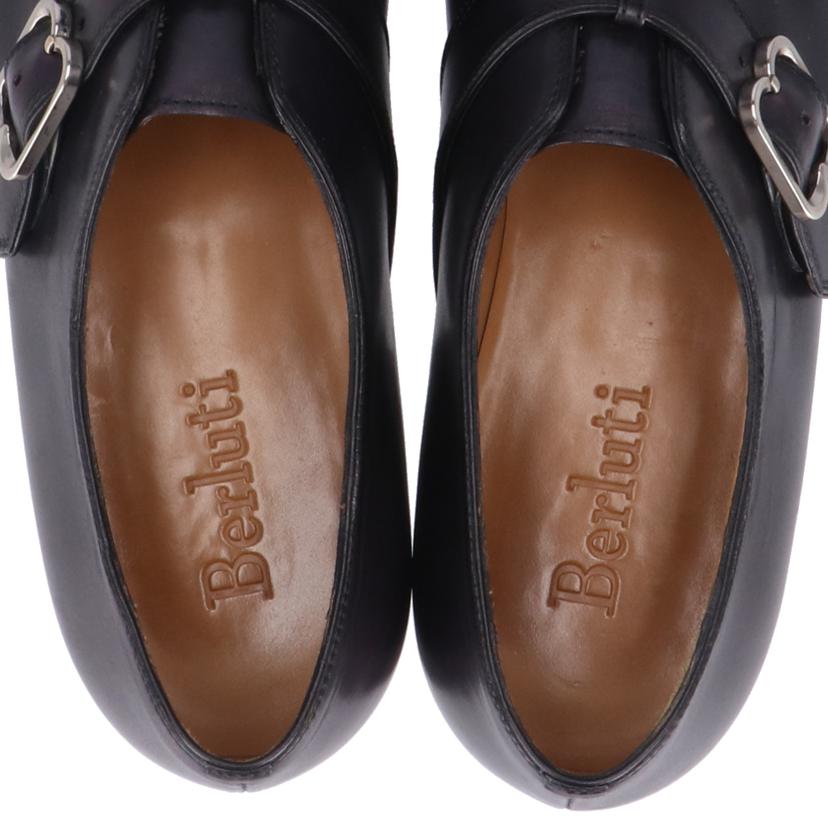 Berluti Berluti/モンクスストラッププレントウ ドレスシューズ黒/0795//BCランク/78